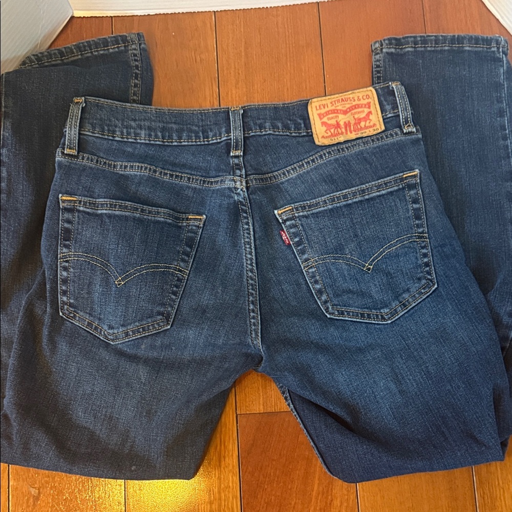 Levi's Men's dark wash 511 slim fit denim jeans 30x30